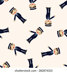 flight captain ,seamless pattern