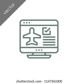 flight check in icon