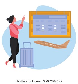 Flight check Vector illustration Vector Illustration Which can easily modify or edit

