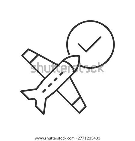 Flight Confirm Icon - Check In Icon