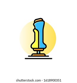 Flight Controller Joystick Icon. Isolated Vector Illustration