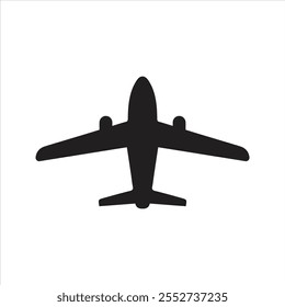 Flight to Europe. European holiday. Airplane icon. Commercial aviation icon