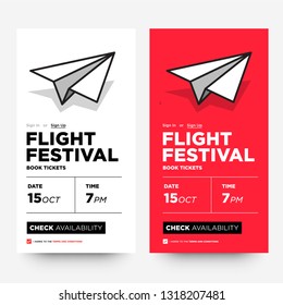 Flight Festival Ticket Booking App Interface Design