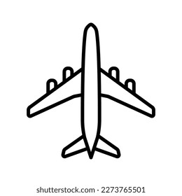Flight icon. airplane sign for mobile concept and web design. vector illustration