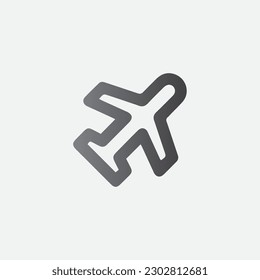 Flight Icon Illustration Vector Symbol