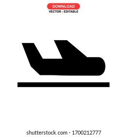 flight icon or logo isolated sign symbol vector illustration - high quality black style vector icons
