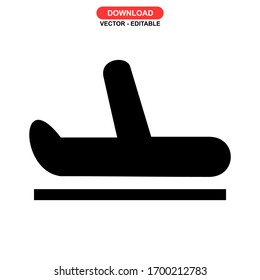 Icono de vuelo o logotipo símbolo de signo aislado ilustración vectorial - iconos vectoriales de estilo negro de alta calidad
