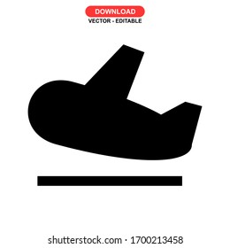 Icono de vuelo o logotipo símbolo de signo aislado ilustración vectorial - iconos vectoriales de estilo negro de alta calidad
