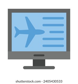 Flight Info Vector Flat Icon For Personal And Commercial Use.
