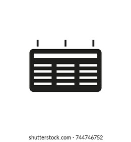 Flight information board icon