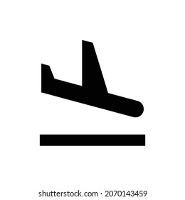 icono de la tierra del vuelo. Diseño de estilo plano aislado en un fondo blanco. Ilustración del vector