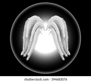 flight to the light on the wings of an angel

angel wings and far ahead of the bright light. vector illustration for cards and invitations designers

