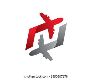 Flight Logo Template, Icon, Symbol - Vector