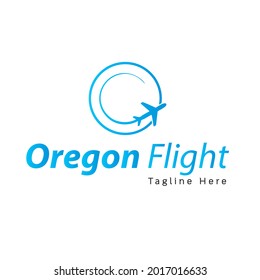 Flight Logo Vector Letter O Initial