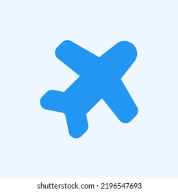 Flight mode icon in flat style about user interface, use for website mobile app presentation