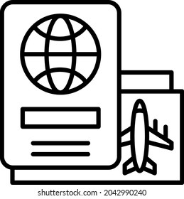 Flight Pass icon vector image. Can also be used for web apps, mobile apps and print media.