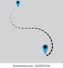 Mapa del avión de vuelo. Vuelo en avión con flecha. Ruta de mapa de aerolínea
