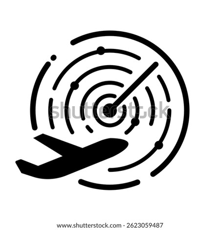 Flight radar – vector icon