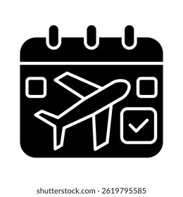 Elemento Ícone De Programação De Voo Para Projeto
