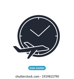 flight schedule icon. flight schedule symbol template for graphic and web design collection logo vector illustration