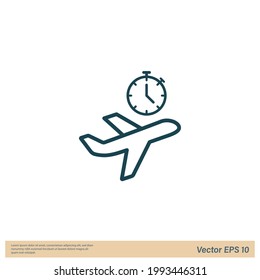 flight schedule icon vector design element