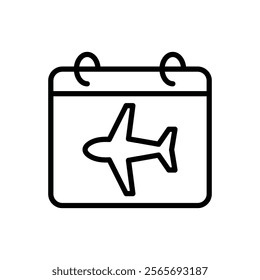 flight schedule icon vector design with trendy style