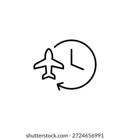 Flugplan skizzieren Symbolebene und Reisezeit beobachten