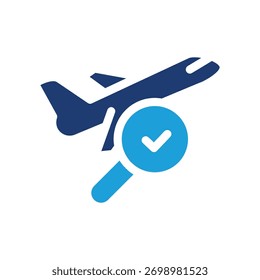 voo pesquisa ícone colorido vetor design bom para web ou aplicativo móvel