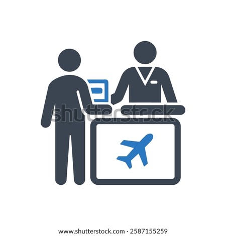 Flight Service Icon On White Background