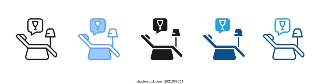 In Flight Service web icon with multiple style collection