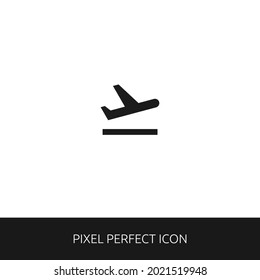 Flight Take Off Pixel Perfect Icon for Web, App, Presentation. editable outline style. simple icon vector eps 10