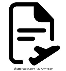 Flight ticket documents required for air travel