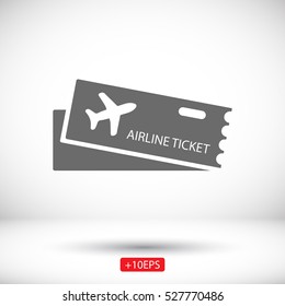 Flight ticket icon 