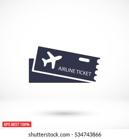 Flight ticket icon 