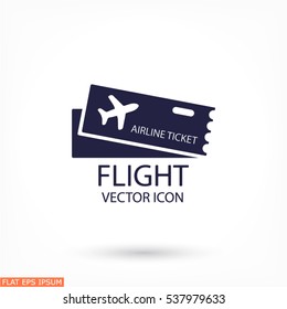 Flight ticket icon 