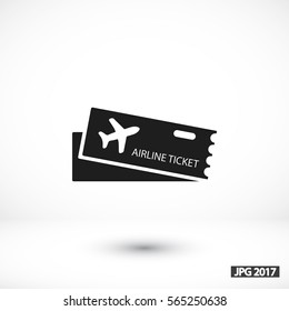 Flight ticket icon 