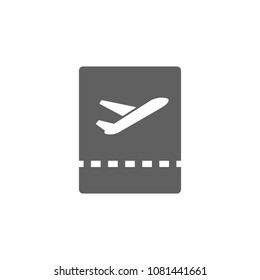 Flight ticket icon vector. Symbol for your web site design, logo, app, UI. Vector illustration, EPS