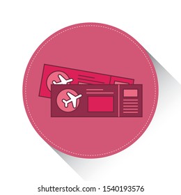 
flight ticket icon - From web, universal and Miscellaneous Icons set