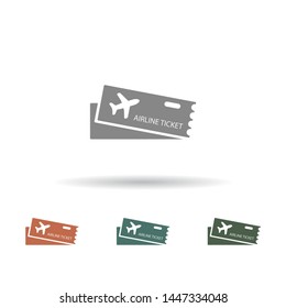 Flight ticket Vector icon . Lorem Ipsum Illustration design