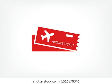 Flight ticket Vector icon . Lorem Ipsum Illustration design
