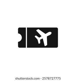 Flight tickets icon Thin line art collection