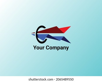 Flight travel logo for travel business company