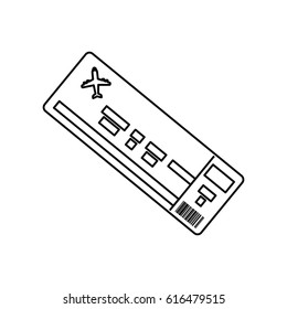 Flight travel ticket
