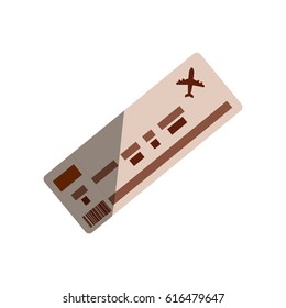 Flight travel ticket