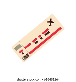 Flight travel ticket