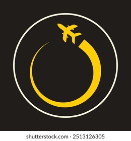Flight trendy icon moral abstract vector illustration colorful artwork beautiful design.eps