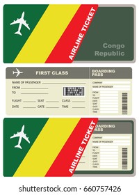 Flight trip for a flight to Congo Republic with the service envelope.