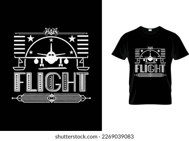 Concepto de victor de diseño de camisetas de vuelo 