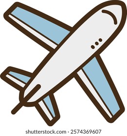 Flight vector doodle illustration and graphic