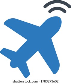 flight vector glyph color icon 